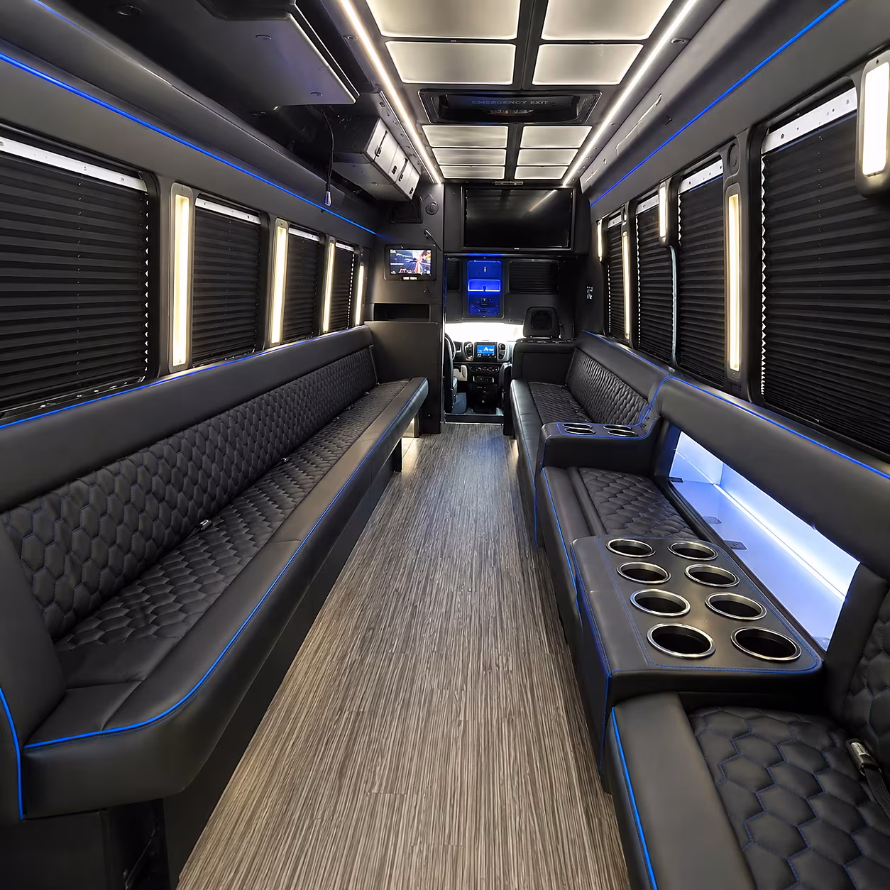 millcreek party bus rental interior